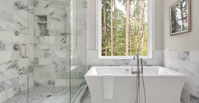 Bathtub to Tile Shower Conversion in Elizabethtown